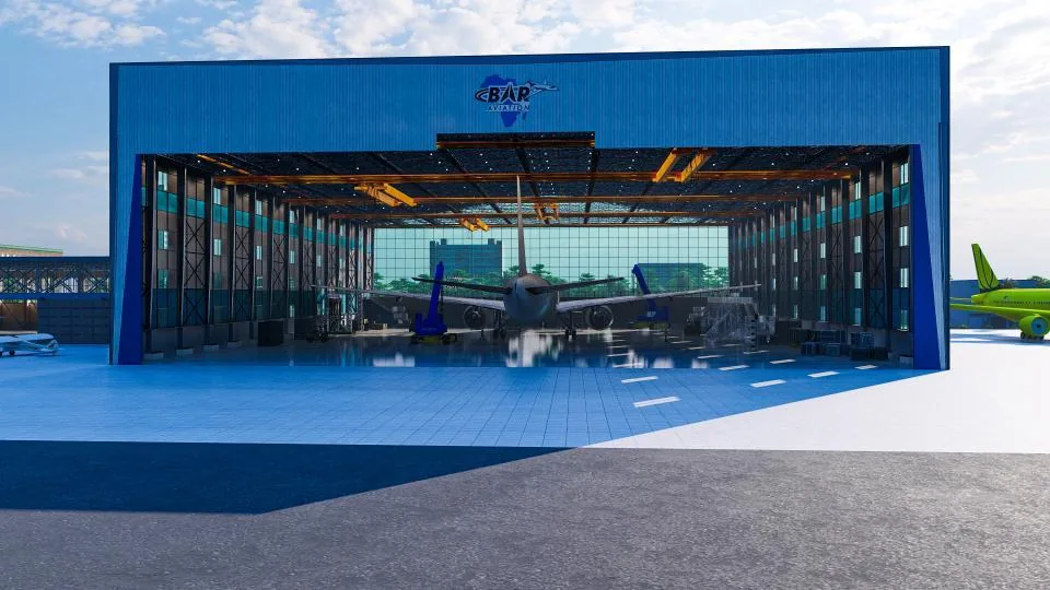 Bar Aviation Kajjansi — premium interior fit-out
