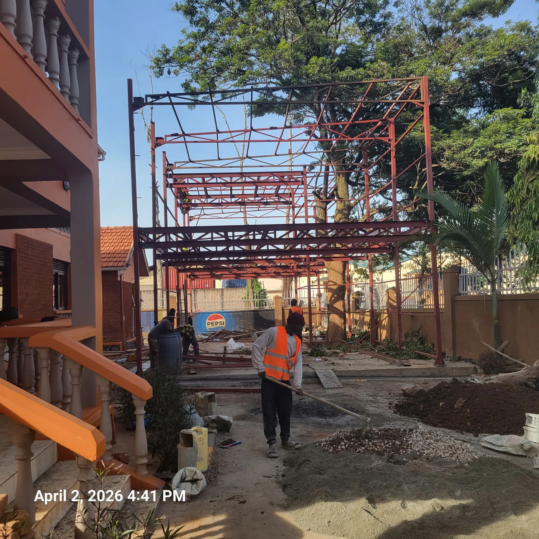 Exceed Catering — structural steel fabrication and erection